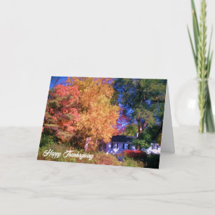 HAPPY THANKSGIVING-kaart Feestdagen Kaart