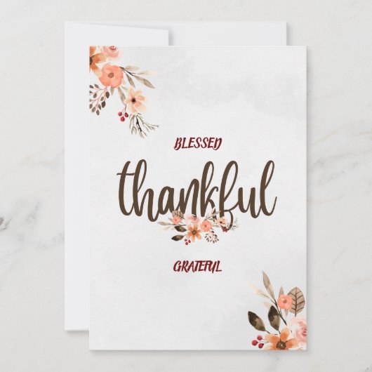 Happy Thanksgiving-kaart Kaart (Voorkant)