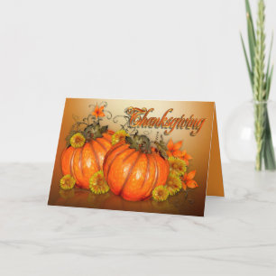 Happy Thanksgiving-kaart met gedicht Feestdagen Kaart