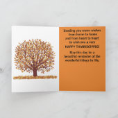 Happy Thanksgiving-kaart personaliseren Feestdagen Kaart (Binnen)