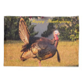 Happy Thanksgiving-kalkoen Kussensloop (Achterkant)