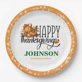 Happy Thanksgiving Kantoor Party Papieren Bordje