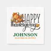 Happy Thanksgiving Kantoor Party Servet (Voorkant)
