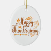 Happy Thanksgiving Keramisch Ornament (Rechts)