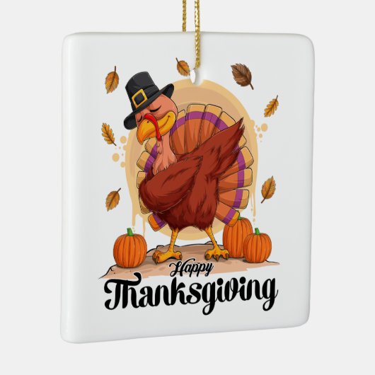 Happy Thanksgiving Keramisch Ornament (Rechts)