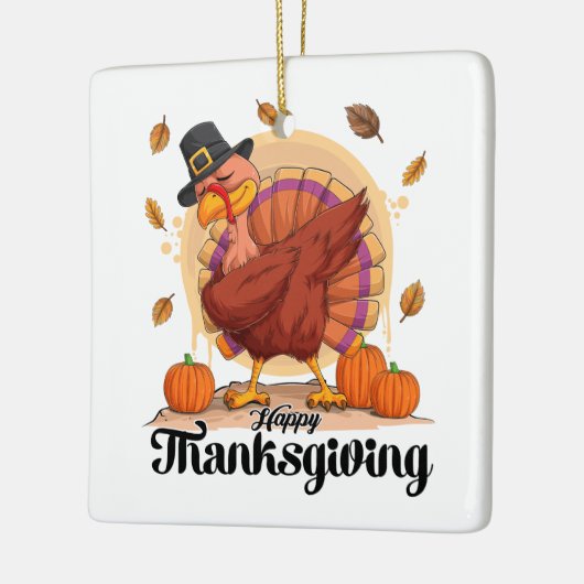 Happy Thanksgiving Keramisch Ornament (Links)