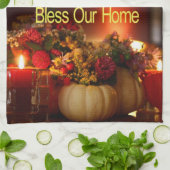 Happy Thanksgiving Keuken Handdoek Bless Home (Gevouwen)
