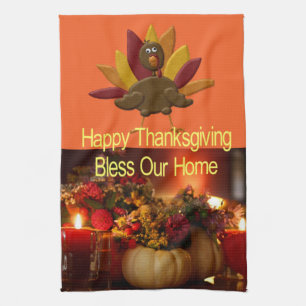 Happy Thanksgiving Keuken Handdoek Bless Home