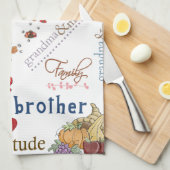 Happy Thanksgiving Keuken Handdoek Bless Home (Quarter Fold)