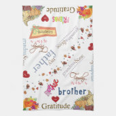 Happy Thanksgiving Keuken Handdoek Bless Home (Verticaal)