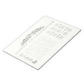 Happy Thanksgiving kinder activiteitspagina kleure Notitieblok (Schuin)