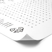 Happy Thanksgiving kinder kleuractiviteit placemat Poster (Hoek)