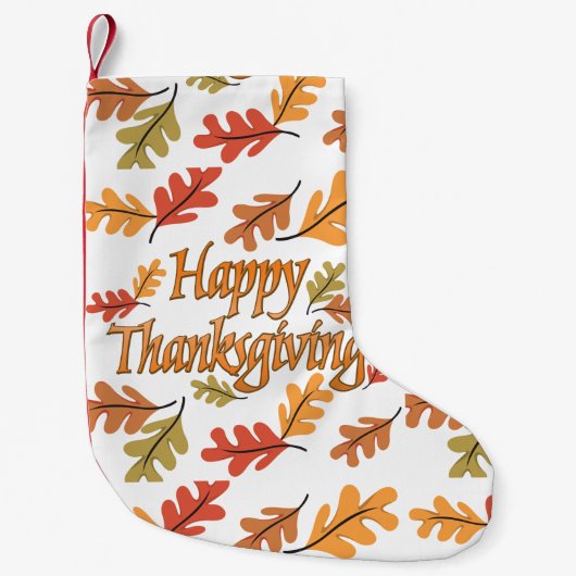 Happy Thanksgiving Kleine Kerstsok (Voorkant)