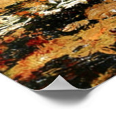 "Happy Thanksgiving", kleuren van de herfst, Poster (Hoek)