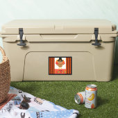 Happy Thanksgiving, kleurrijke groeten, Sticker (Koeler)