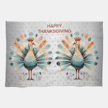 Happy Thanksgiving kleurrijke Turkije Golden Stars