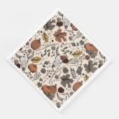 Happy Thanksgiving Koe Skull Herfst Harvest Servet (Hoek)