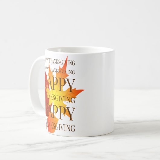 Happy Thanksgiving Koffiemok (Voorkant links)