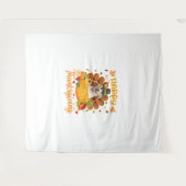 Happy Thanksgiving Labrador Hond Turkije Pompoen L Wandkleed (Voorkant (horizontaal))