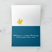 Happy Thanksgiving Lake Tahoe Herfst Waterverf Kaart (Binnen)