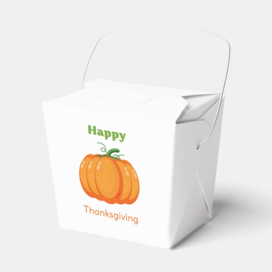 Happy Thanksgiving large pumpkin Bedankdoosjes (Voorkant Zijde)