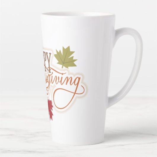 Happy Thanksgiving Latte Mok (Rechts)