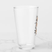 Happy Thanksgiving Leopard Print Rainbow Turkije Glas (Rechts)