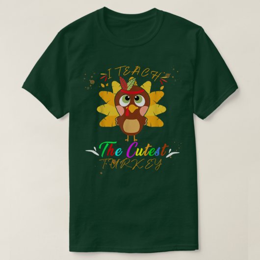 Happy Thanksgiving leraar klaslokaal Turkije Funny T-shirt (Design voorkant)