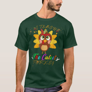 Happy Thanksgiving leraar klaslokaal Turkije Funny T-shirt