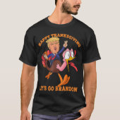 Happy Thanksgiving Les Go Brandon T-shirt (Voorkant)