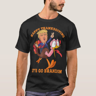 Happy Thanksgiving Les Go Brandon T-shirt