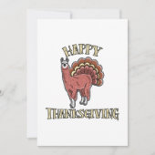 Happy Thanksgiving Llama Alpaca Turkey Fun Gift Feestdagenkaart (Voorkant)