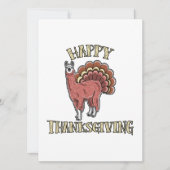 Happy Thanksgiving Llama Alpaca Turkey Fun Gift Feestdagenkaart (Voorkant)
