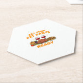 Happy Thanksgiving: maak je dikke reuen klaar. Kartonnen Onderzetters (Schuin)