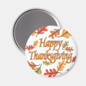 Happy Thanksgiving Magneet (Voorkant / Achterkant)