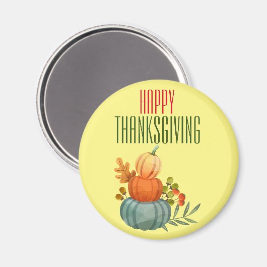 Happy Thanksgiving Magneet (Voorkant / Achterkant)
