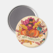 Happy Thanksgiving Magnet (Voorkant / Achterkant)