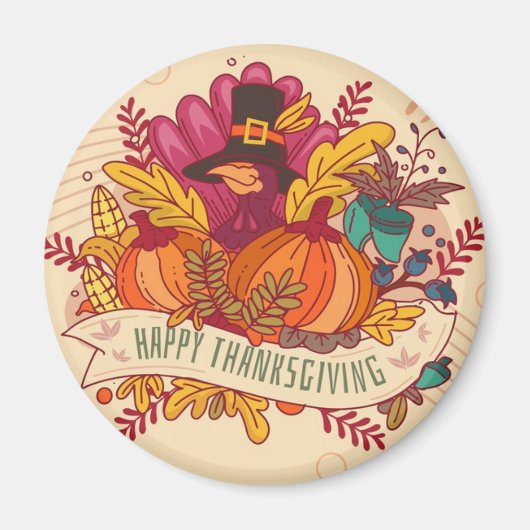 Happy Thanksgiving Magnet (Voorkant)