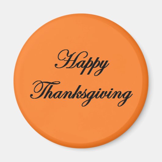 "Happy Thanksgiving" Magnet (Voorkant)