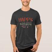 Happy Thanksgiving Mannen-T-shirt Tri-Blend Shirt (Voorkant)