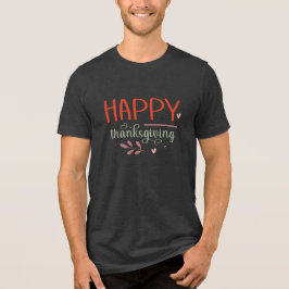 Happy Thanksgiving Mannen-T-shirt Tri-Blend Shirt
