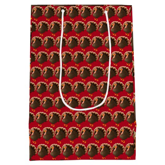 Happy Thanksgiving Medium Cadeauzakje (Achterkant)