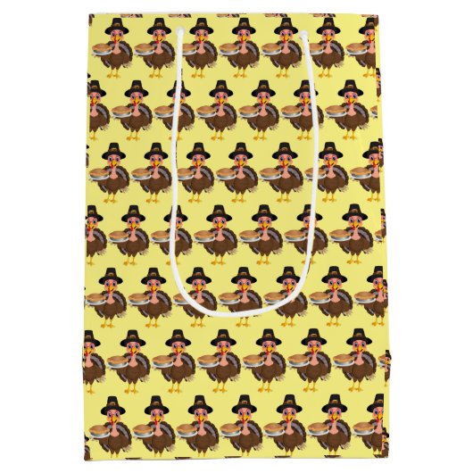 Happy Thanksgiving Medium Cadeauzakje (Achterkant)