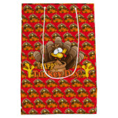 Happy Thanksgiving Medium Cadeauzakje (Achterkant)