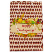 Happy Thanksgiving Medium Cadeauzakje (Voorkant)