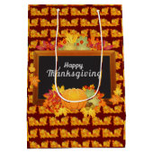 Happy Thanksgiving Medium Cadeauzakje (Achterkant)