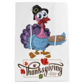 Happy Thanksgiving Medium Cadeauzakje (Achterkant)