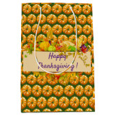 Happy Thanksgiving Medium Cadeauzakje (Voorkant)