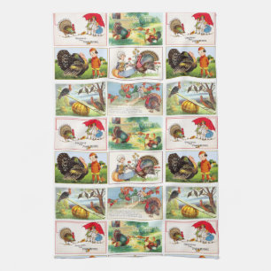 Happy Thanksgiving Medley  Briefkaart Theedoek