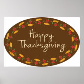 Happy Thanksgiving Message Poster (Voorkant)